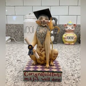 JIM‎ SHORE YOUR FUTURE IS BRIGHT GRADUATION KITTY 2007